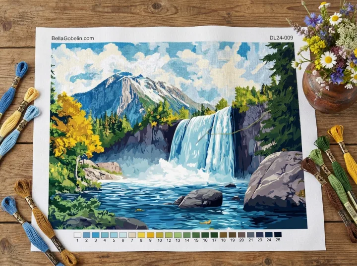 Wasserfall am Fuß des Berges – DL24-009