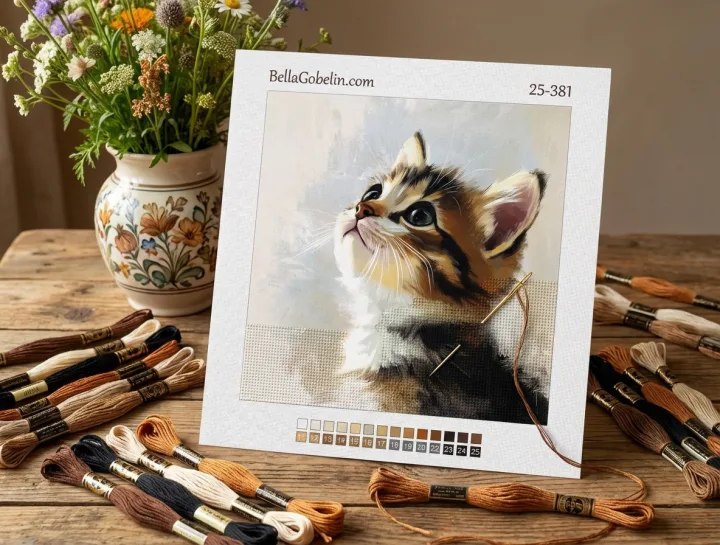 Niedliches Katzen Gesicht – 25-381