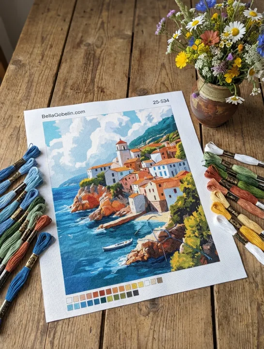 Italienische Stadt am Meer