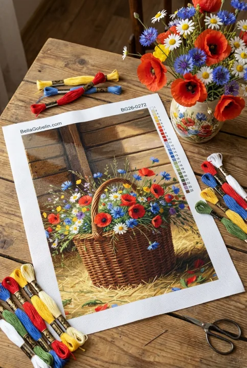 Blumenkorb im Landhausstil – BG26-0272