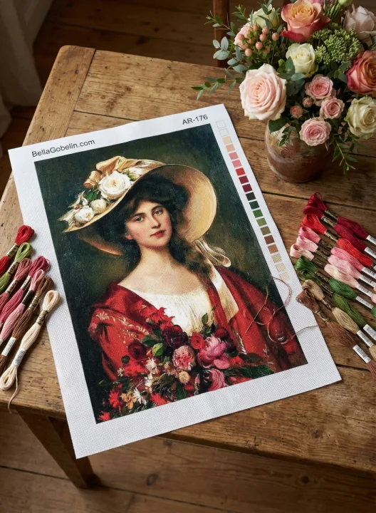 Dame mit Rosen – AR-176