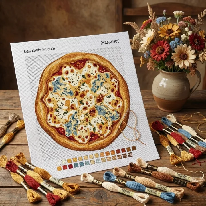 Vier-Käse-Pizza