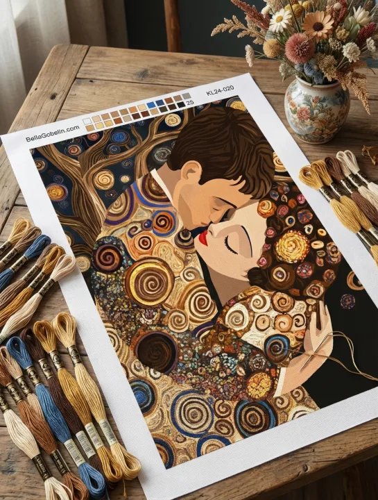 Klimt-Stil: Kuss-Variationen – KL24-020