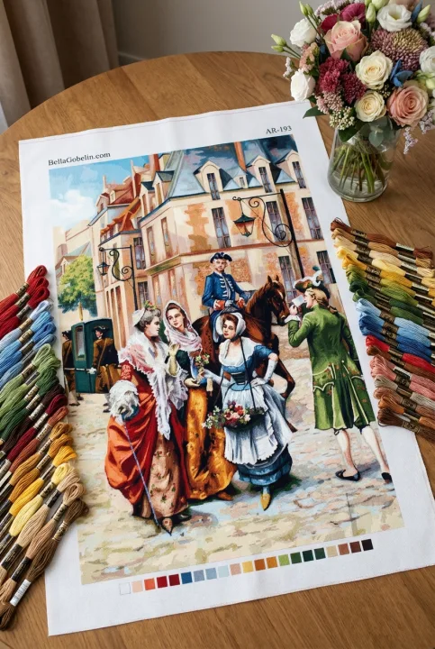 Holländische Barock Antik Gobelin Replikat