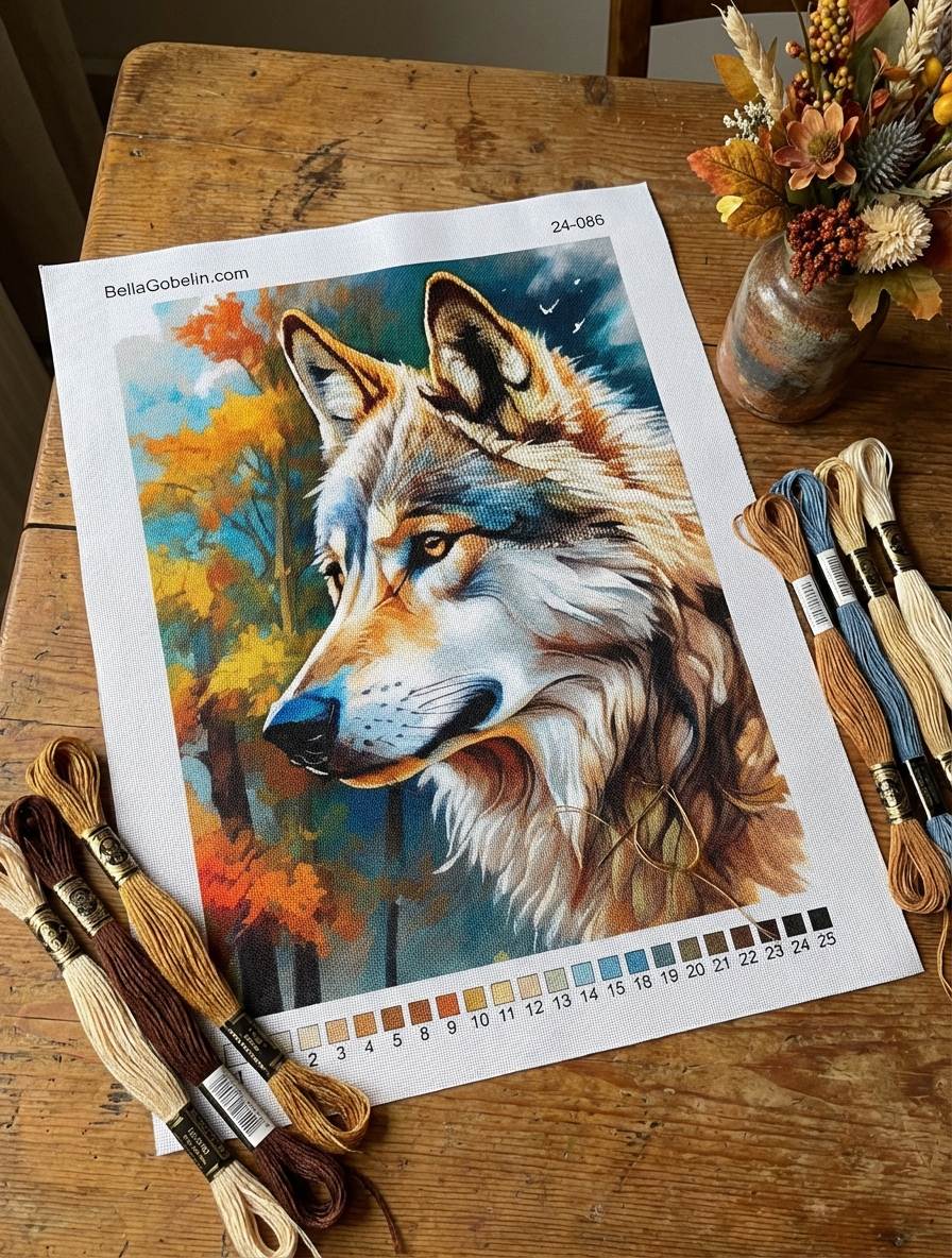 Wolfsporträt