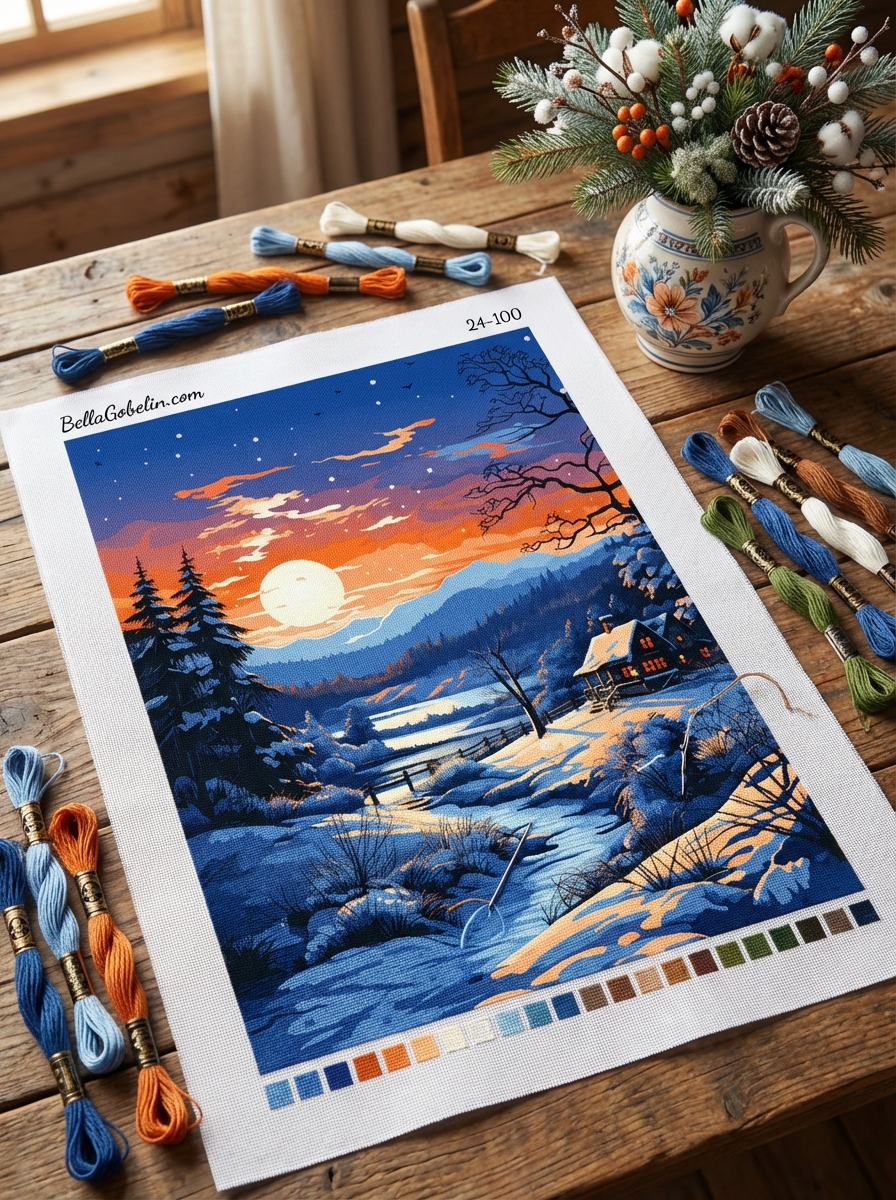 Vollmond-Winterstimmung