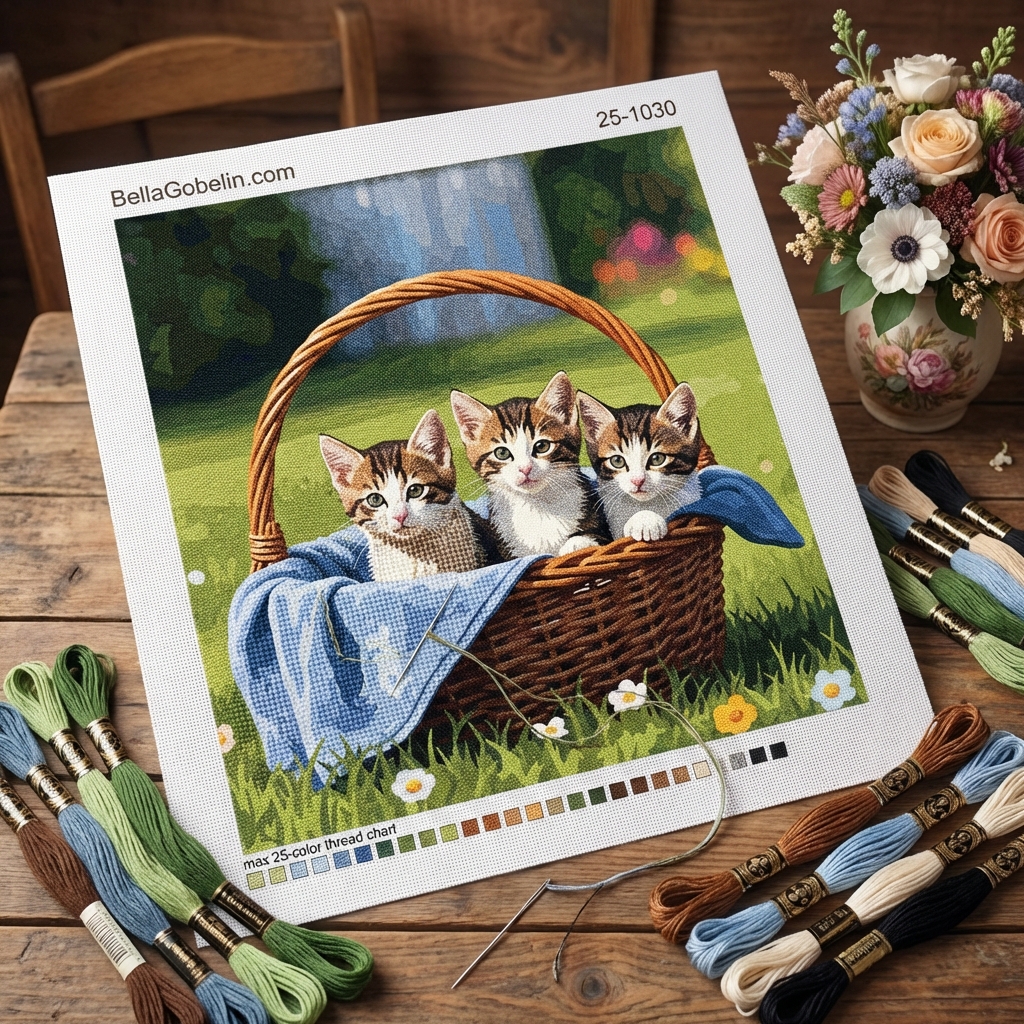 Katzen in Körben
