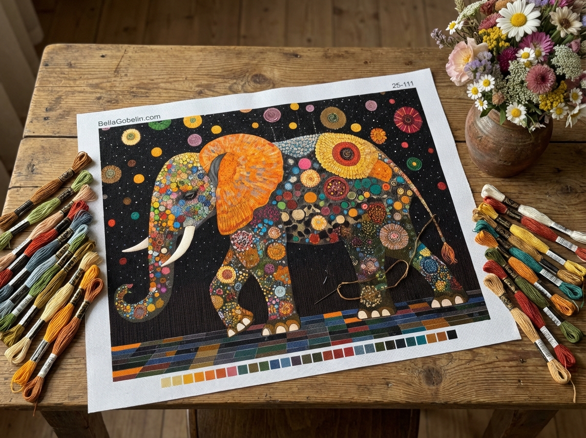 Elefant im Stil von Klimt – 25-111