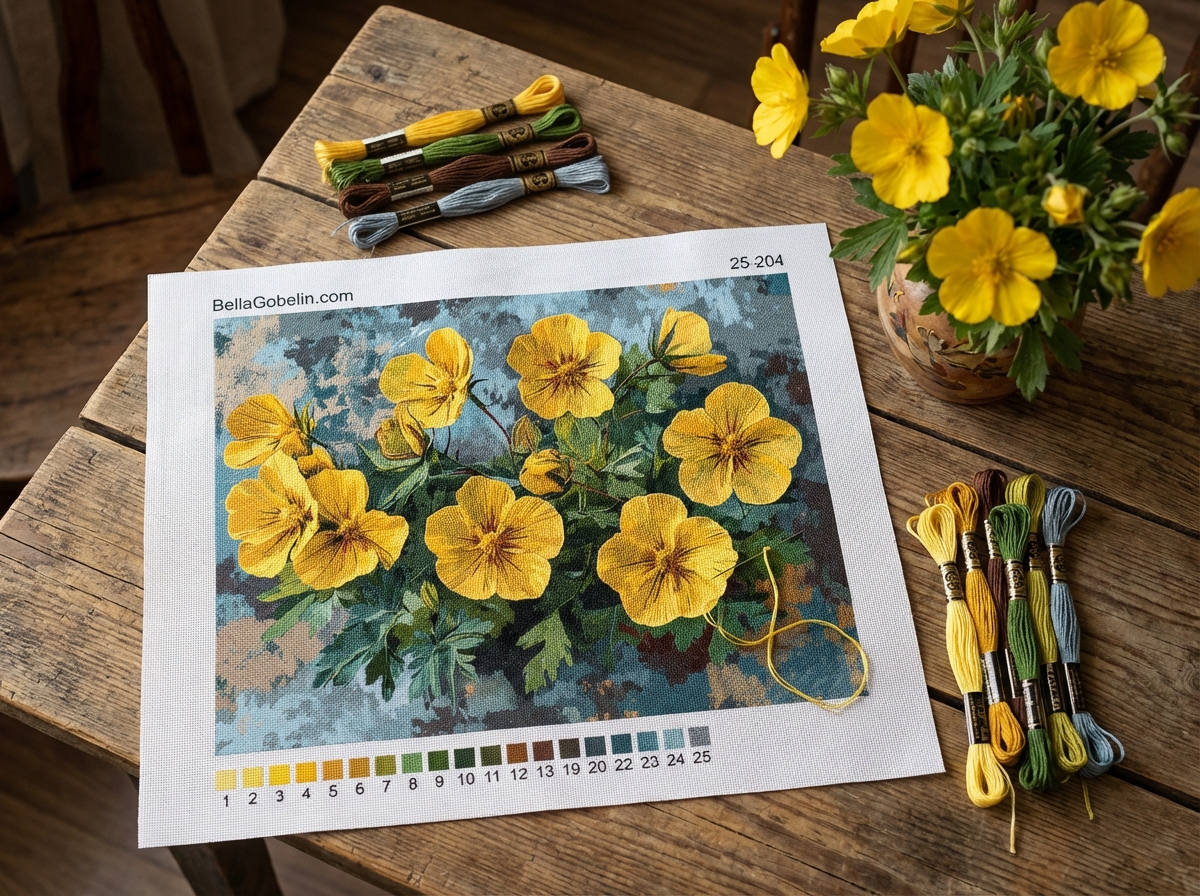 Gelbe Blumen – 25-204