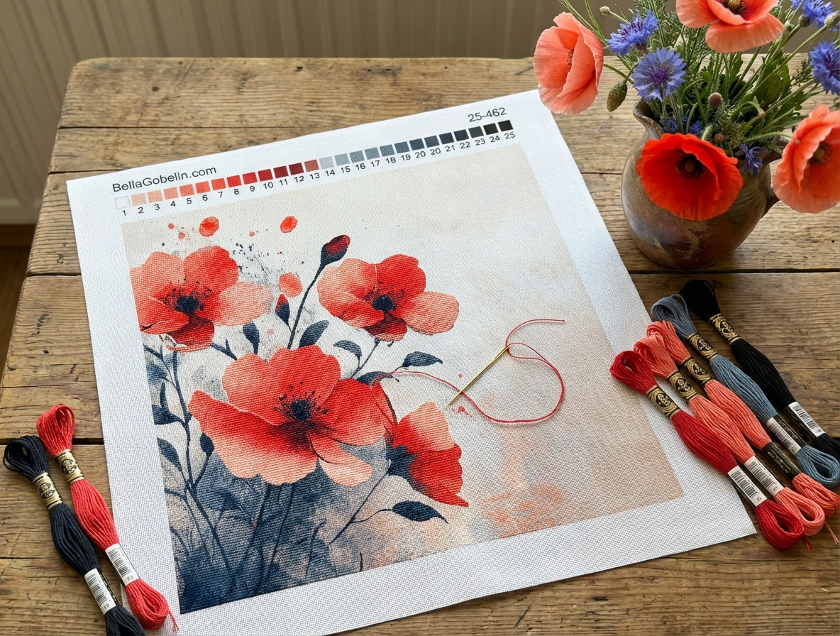 Rote Blumen – 25-462