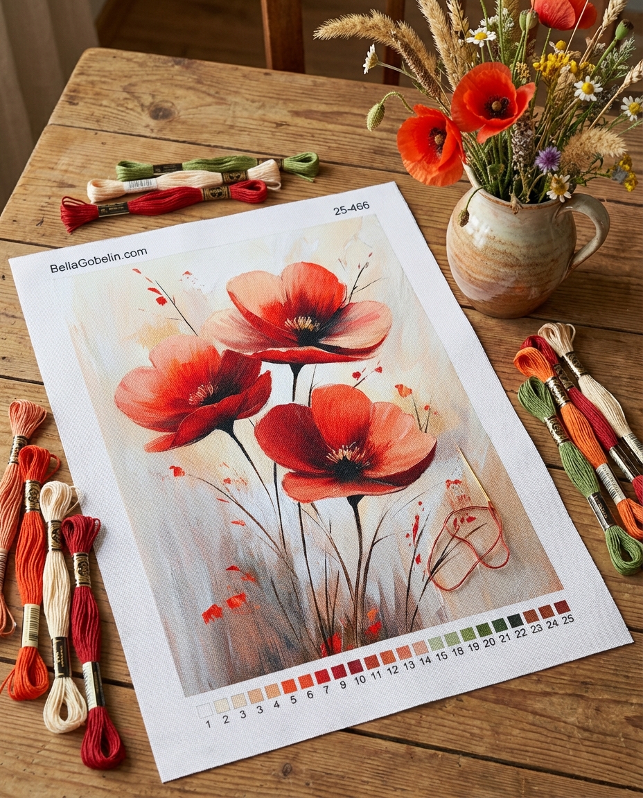 Rote Blumen – 25-466
