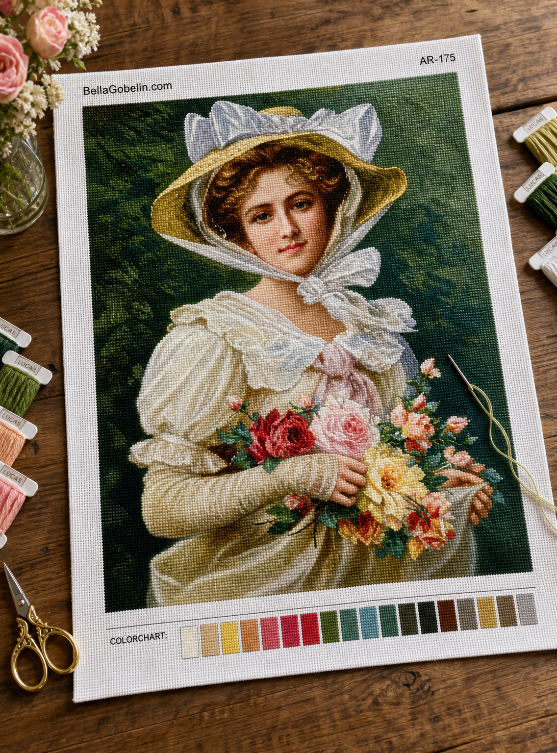 Dame mit Rosen – AR-175