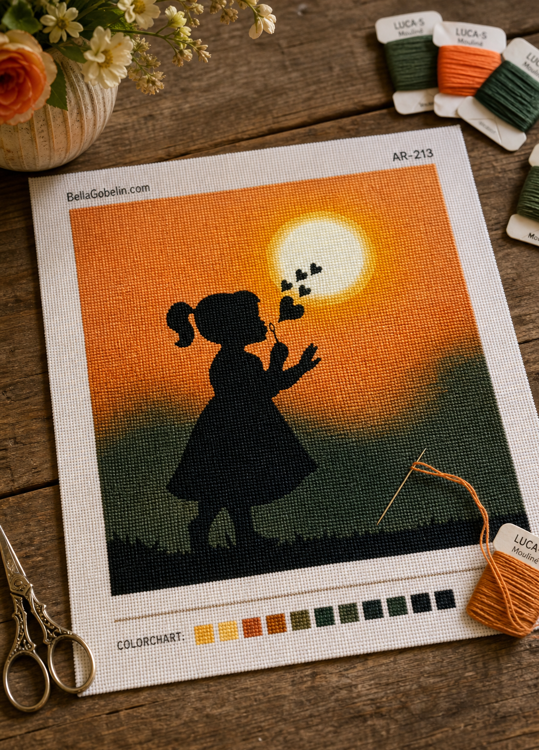 Mädchensilhouette