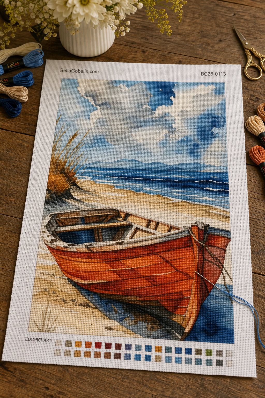 Ein Boot am Strand