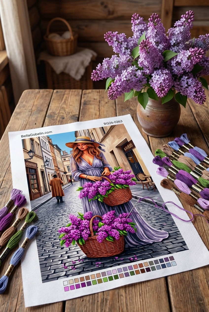 Dame mit Lavendel