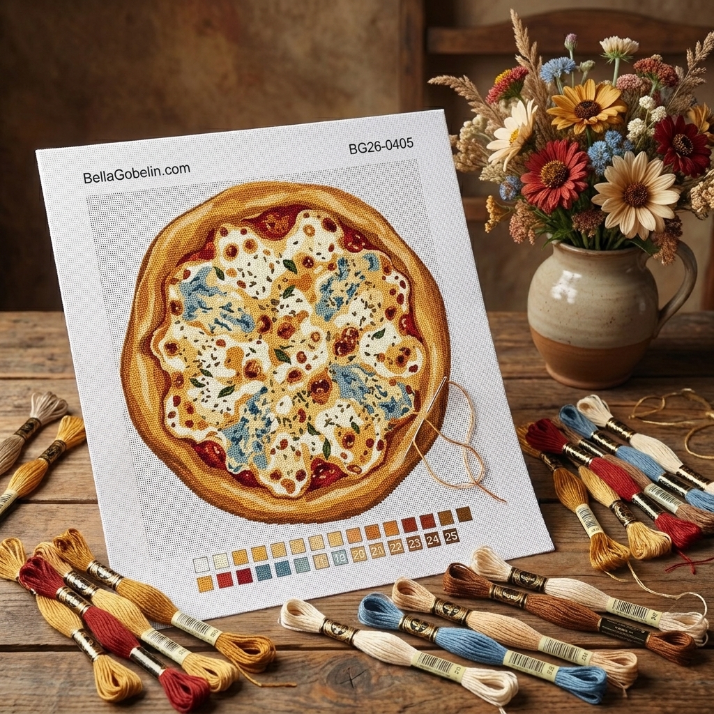 Vier-Käse-Pizza