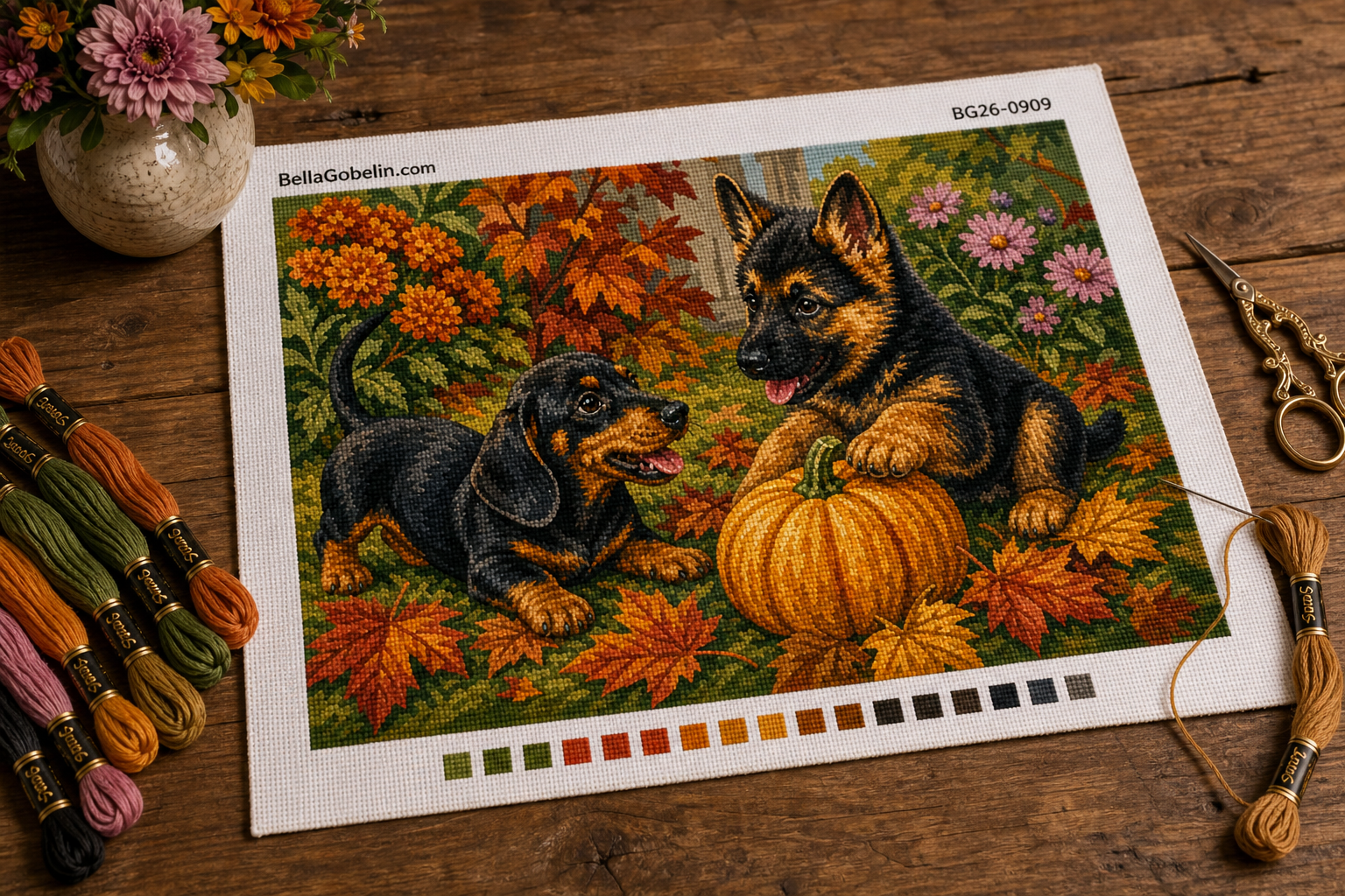 Herbstliche Hundeliebhaber