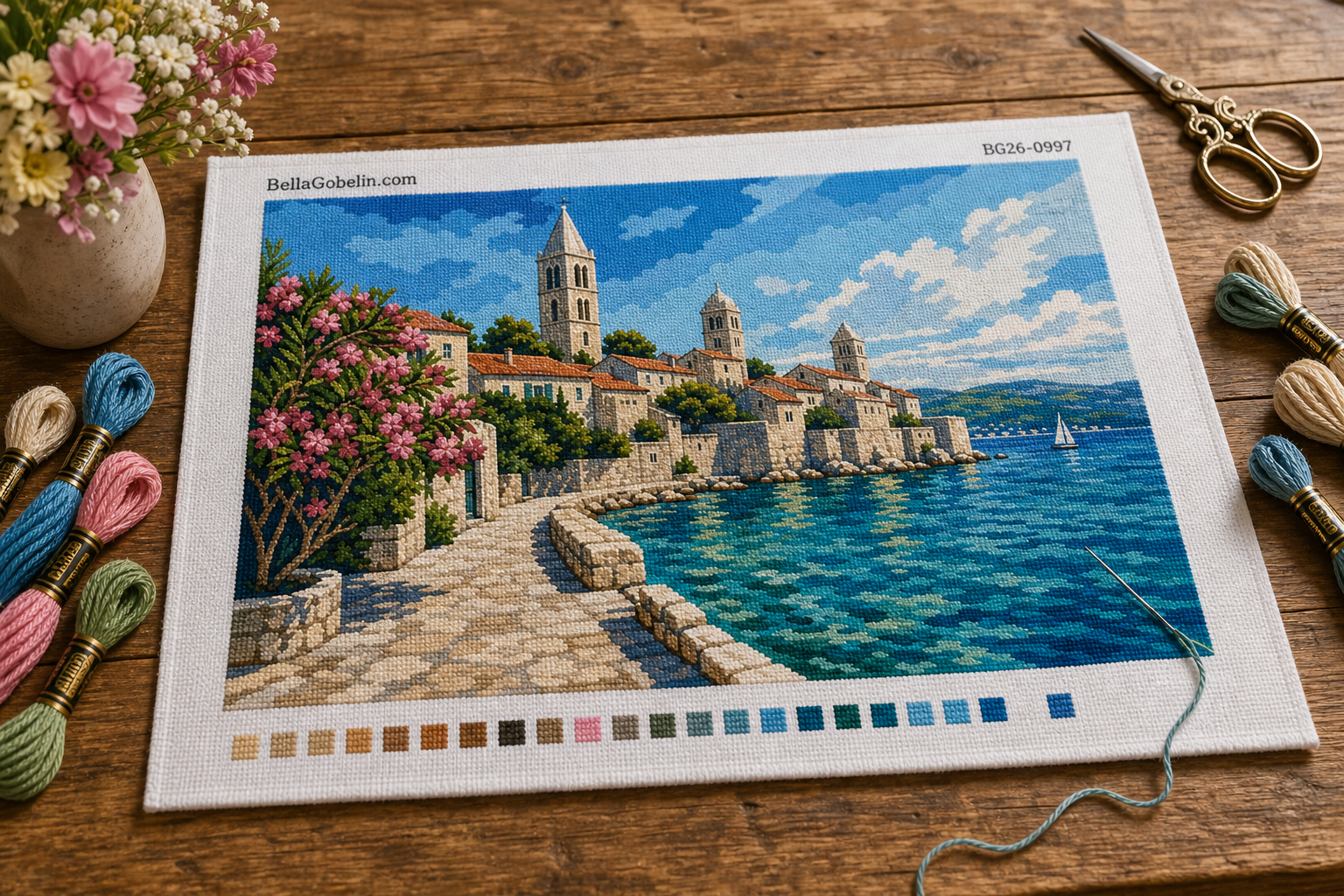 Die Altstadt von Rab am Meer
