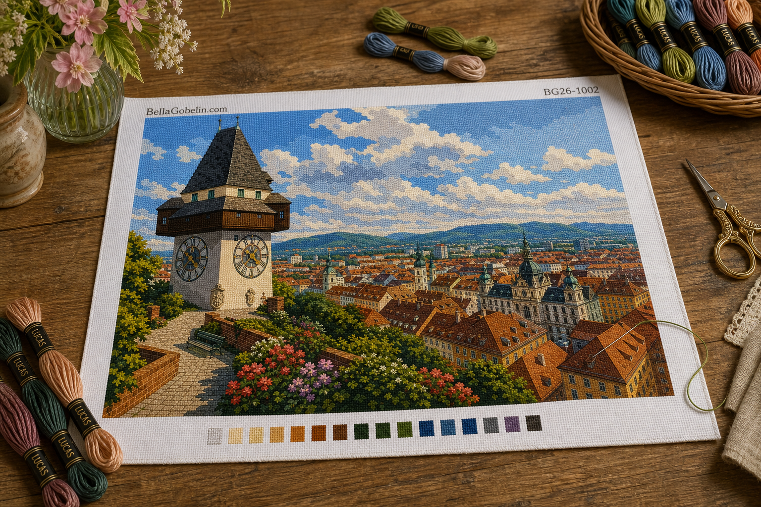 Panorama des Grazer Uhrturms