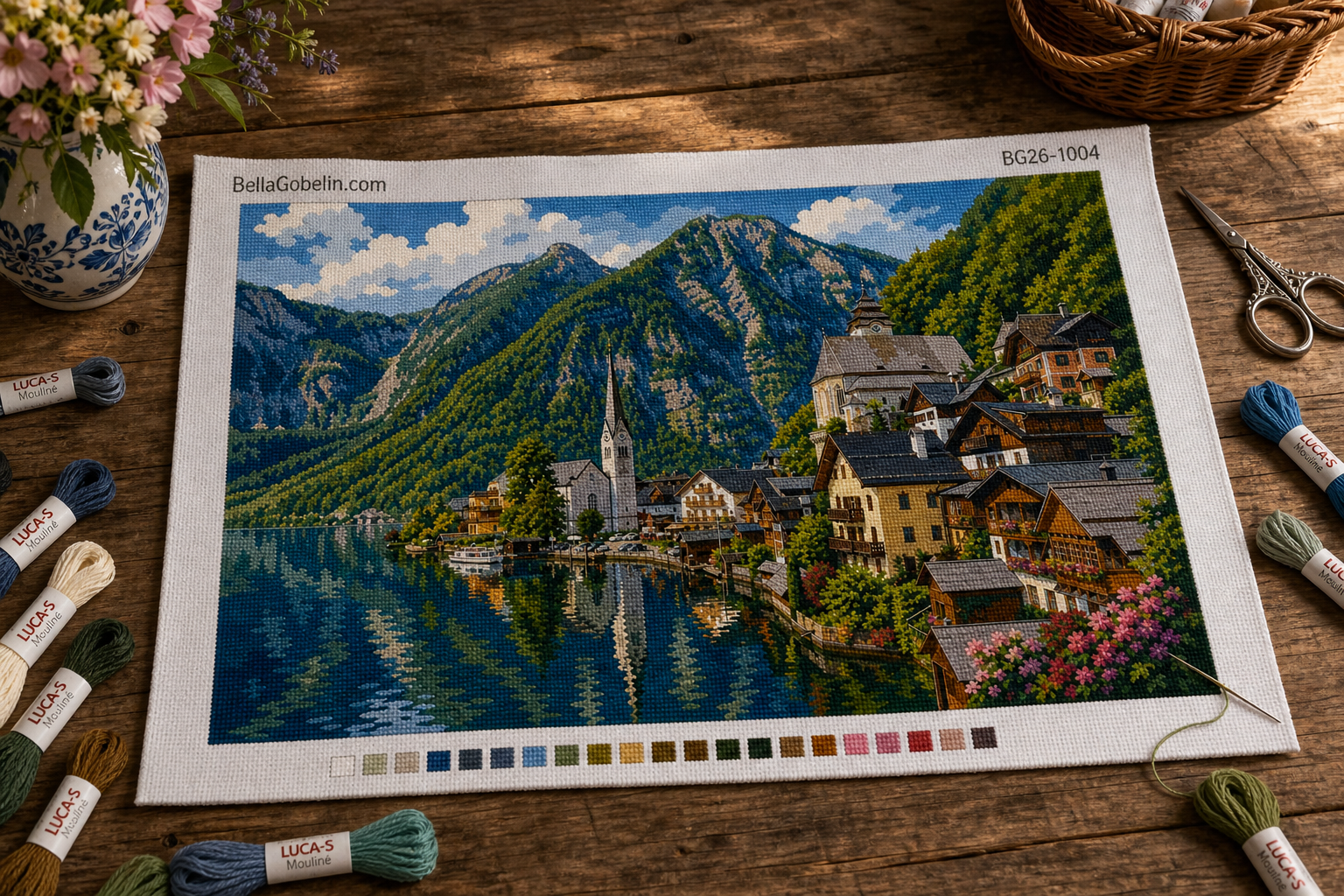 Hallstatt, ein Dorf am Seeufer