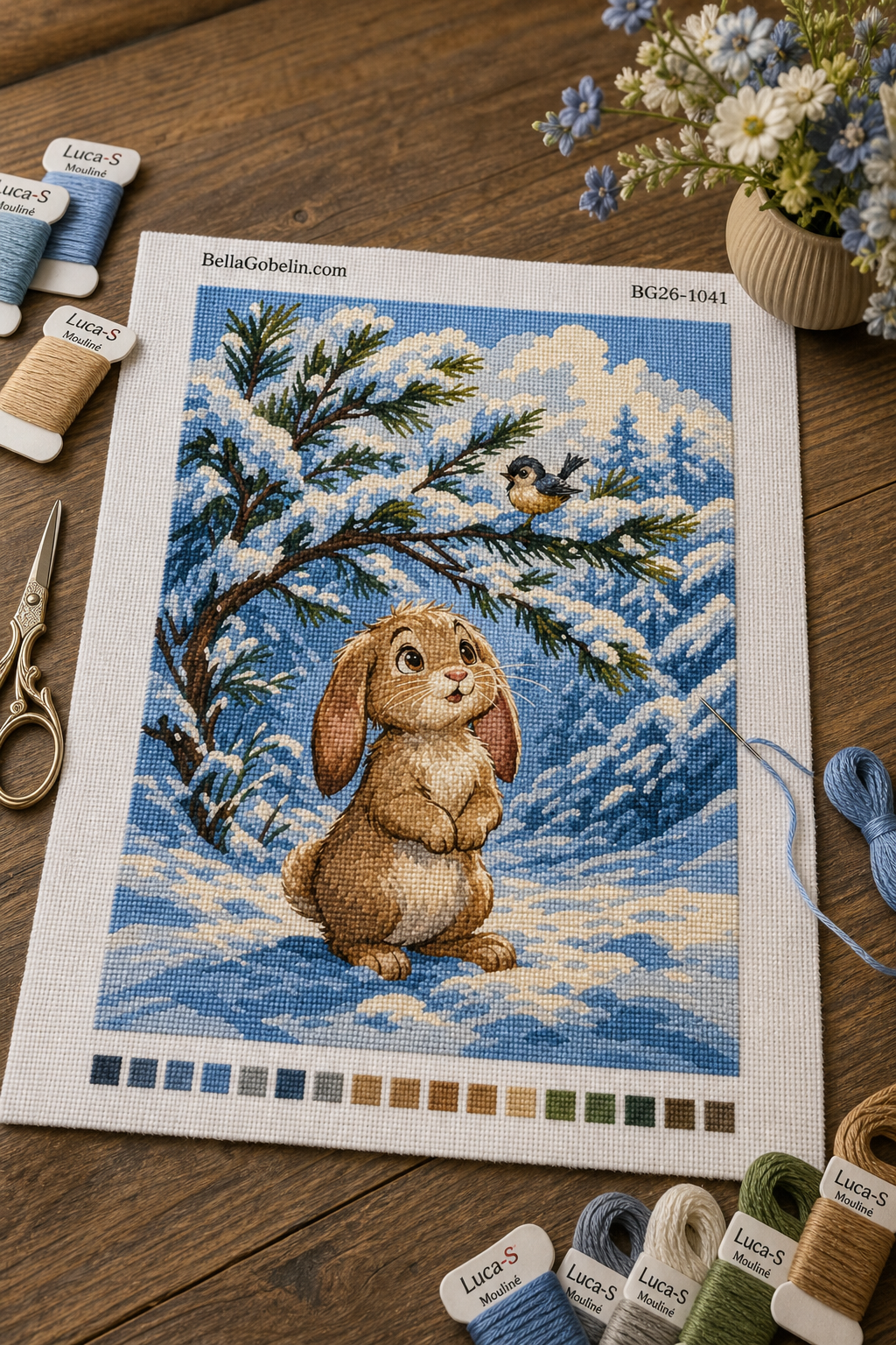Hase im Schnee
