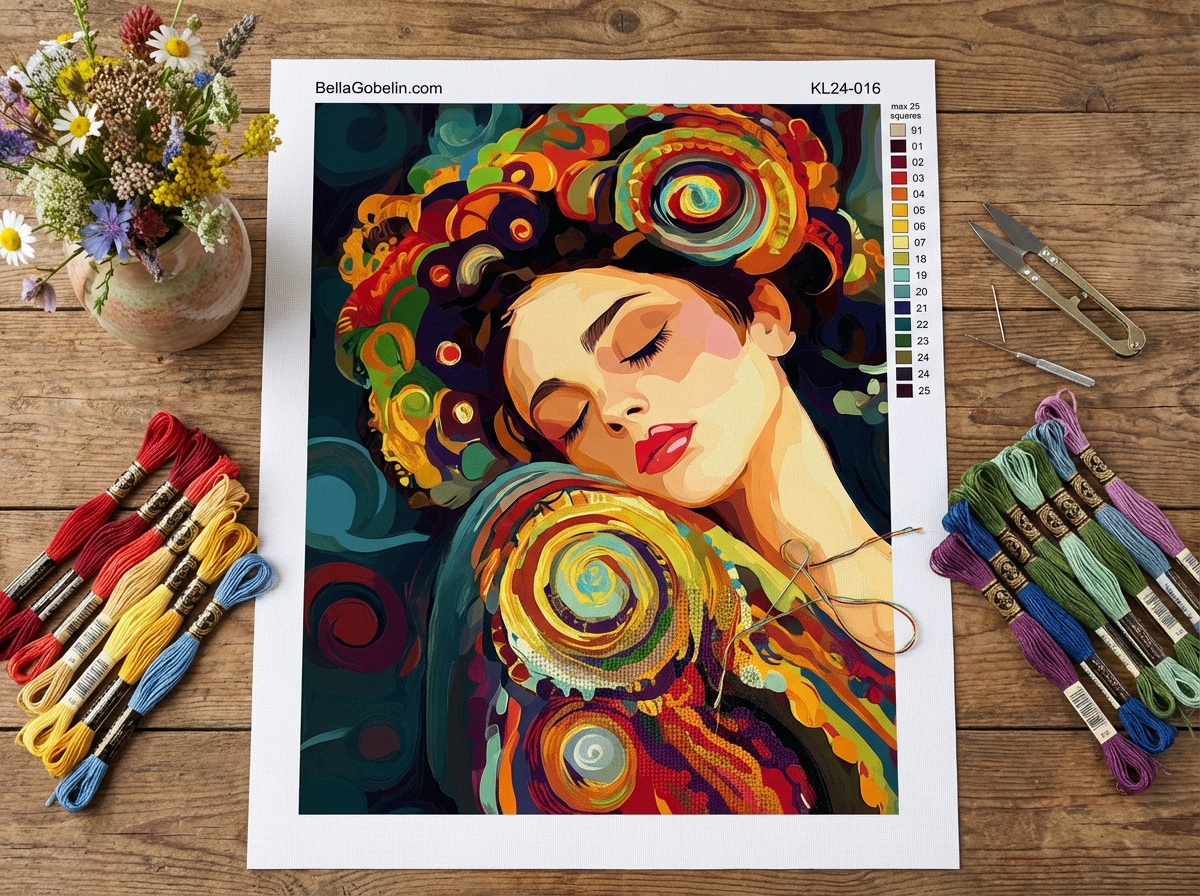 Klimt-Stil: Ruhe