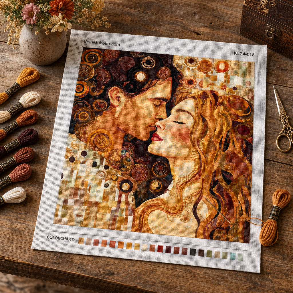 Klimt-Stil: Kuss-Variationen – KL24-018