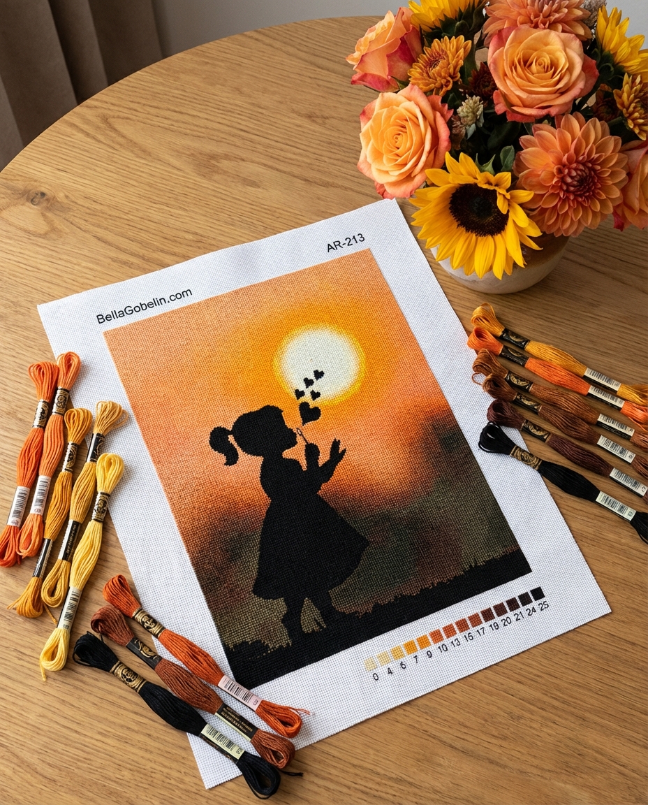 Mädchensilhouette