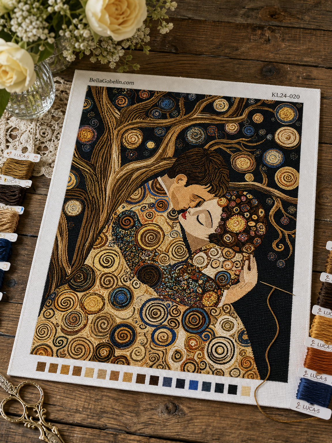 Klimt-Stil: Kuss-Variationen – KL24-020