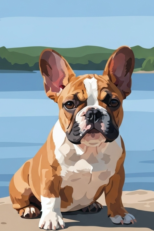 Francia Bulldog Portré – 25-1014