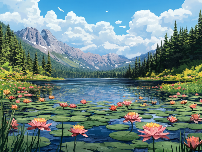 <div class='list-title'>Lotusblumen im Bergsee</div><div class='list-plustitle'>Gobelin Stickbild - Stickpackung</div>