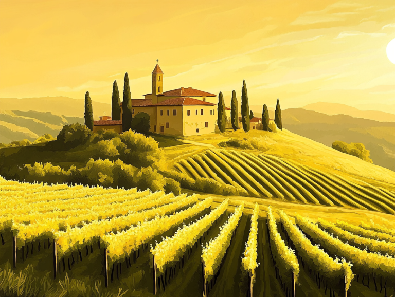 Napfelkelte Toszkánában, Chianti