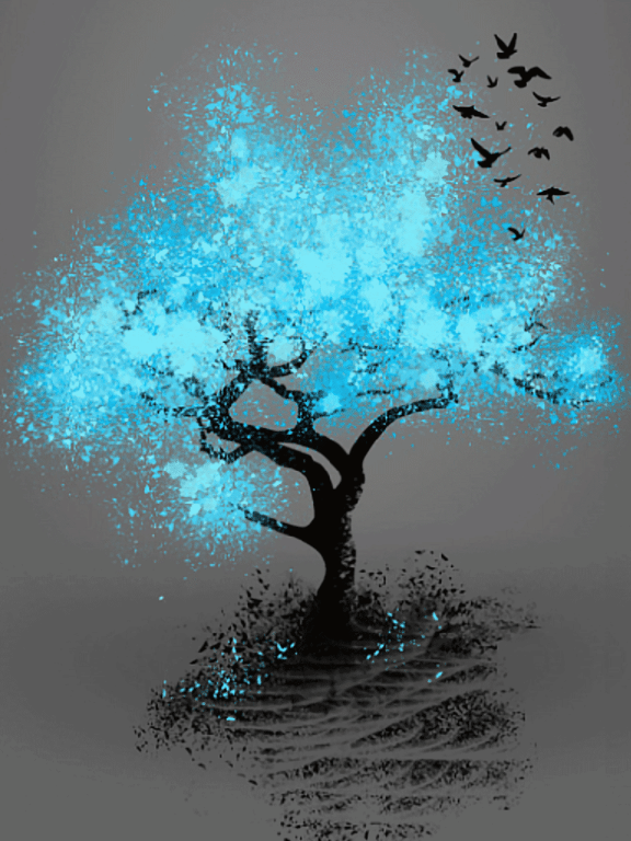 <div class='list-title'>Der blaue Wunderbaum</div><div class='list-plustitle'>Gobelin Stickbild - Stickpackung</div>