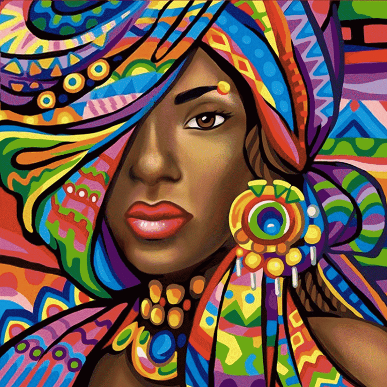 <div class='list-title'>Afrikanische Farben</div><div class='list-plustitle'>Gobelin Stickbild - Stickpackung</div>