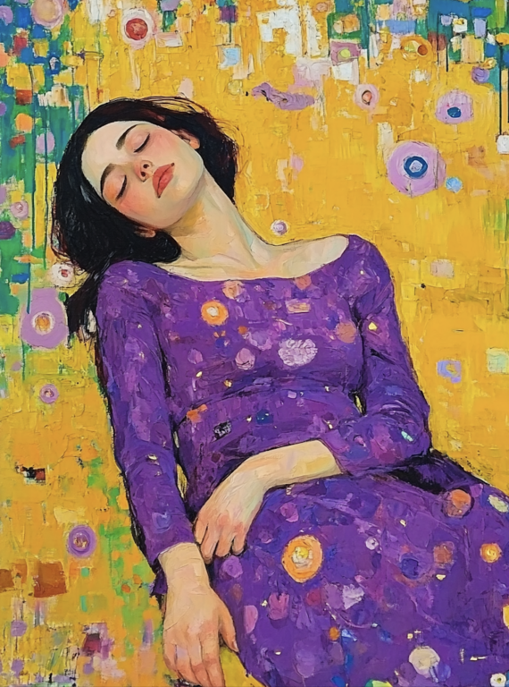 Klimt stílus: Pihenés