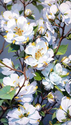 Die Blüten des Jasminstrauchs