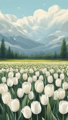 Weiße Tulpen