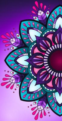 Mandala-Blumen Detail