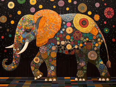 Elefant im Stil von Klimt – 25-111