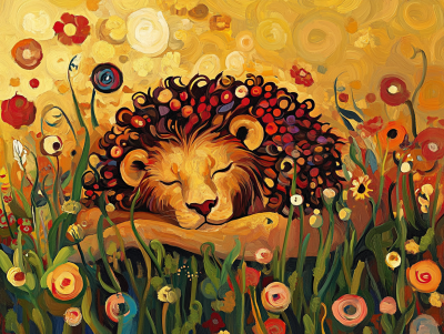 Klimts Löwe