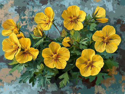 Gelbe Blumen – 25-204