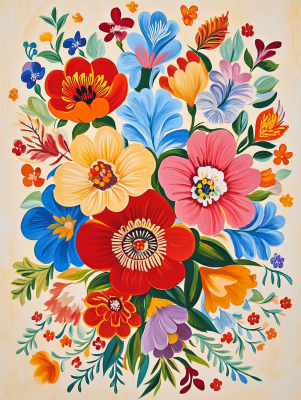 Bunte Blumenmuster