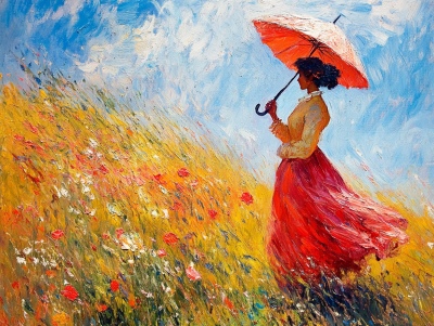 Monet, Damen mit Sonnenschirm Variationen – 25-334