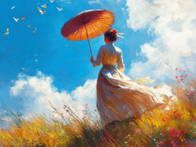 Monet, Damen mit Sonnenschirm Variationen – 25-336
