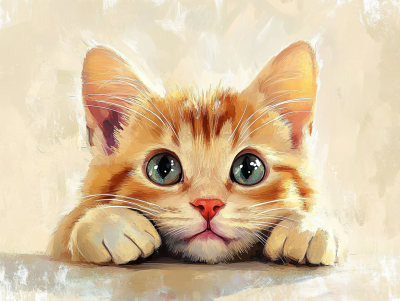 Niedliches Katzen Gesicht – 25-382