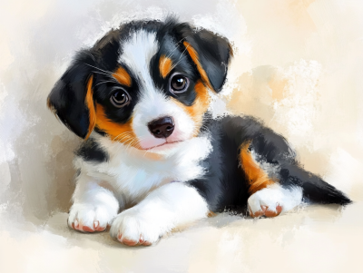 Süße Hundegesicht