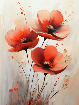 Rote Blumen – 25-466