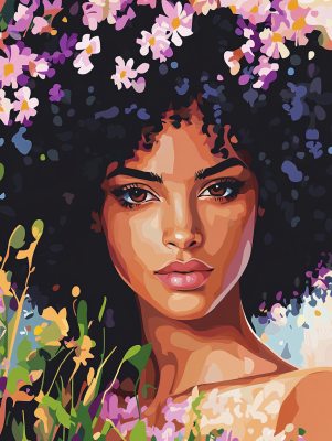 Afro-Porträt