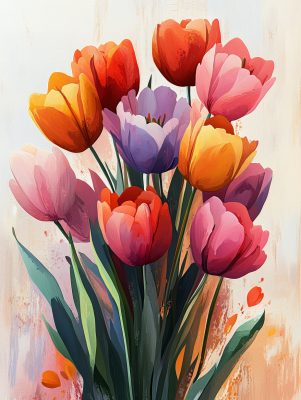 Bunte Tulpen – 25-503