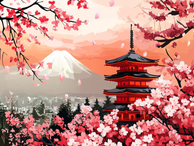 Frühling am Fuji